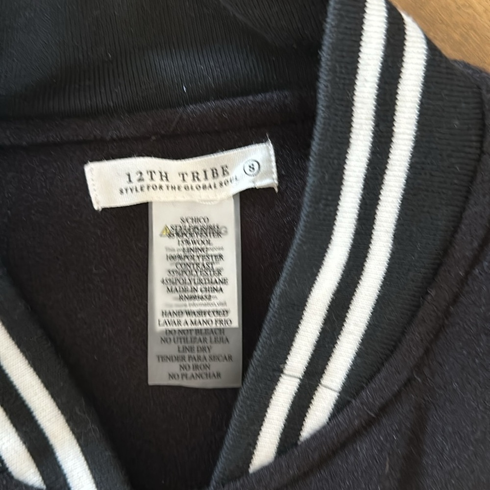 Letterman Jacket. Oversized. Size Small Never Worn - image 2